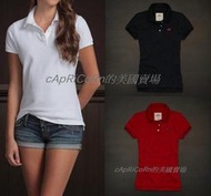 美國現貨《Hollister Co.》A&amp;F 副牌 女款 Ormond Beach Polo 經典好搭 彩色海鷗LOGO短袖Polo衫【L】8號深藍