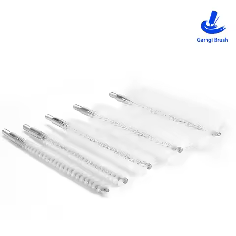 Nylon Cleaning Brushes Rotating Round Brush for Lab Test Tube Cleaning Hand Tools Dust Dirt Rust Rem
