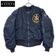 ALPHA Industries 海軍藍 B15-C 50 年代復刻飛行夾克，36 碼 [二手]