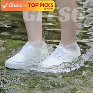 GEESO Reusable Waterproof Rain Shoe Covers Anti-Slip Latex Outdoor Overshoes