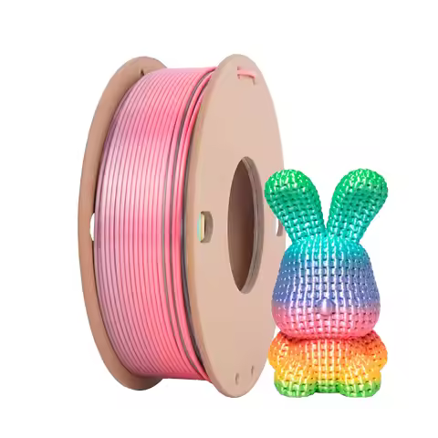 PLA 0.25KG Silk Dreamy rainbow PLA 3D Printer Filament 1.75mm Shiny Multi-color Changing Filament 3D