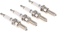 Automotive spark plugs 4 Pcs/Lot Motorcycle Ceramic Spark Plugs Compatible with CR8E/CR8EB/CR8EK/CR8