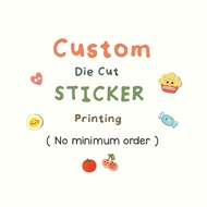 Custom Die Cut Sticker Printing Service Murah