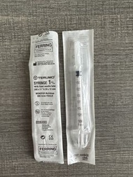 1ml syringe with fixed needle (Terumo) 一毫升針筒連固定針嘴