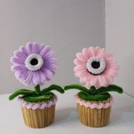 MINI POT WIRE FEATHER VALENTINE/MINI POT FROM WIRE FEATHER MINI POT GERBERA FLOWER POT FLOWER MINI G