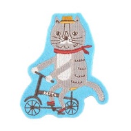 Kusuguru Japan 胸針 別針 日本相良刺繡 Ketta Rinrin系列 藍色