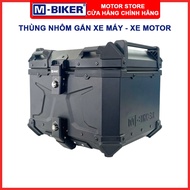 Motorcycle aluminum box, aluminum top box for motorbikes, motorbikes, trunk with capacity of 22L, 35