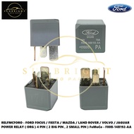 FORD FOCUS / FIESTA / MAZDA / LAND ROVER / VOLVO / JAGUAR POWER RELAY ( ORG ) 4 PIN ( 2 BIG PIN , 2 