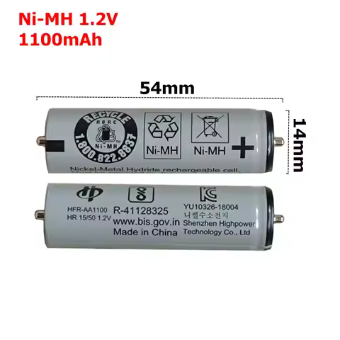 2PCS 2200mAh 1.2V NI-MH Battery For Panasonic ER1410 ER1411 ER1420 ER1421 ER1510 ER1511 ER1610 ER161