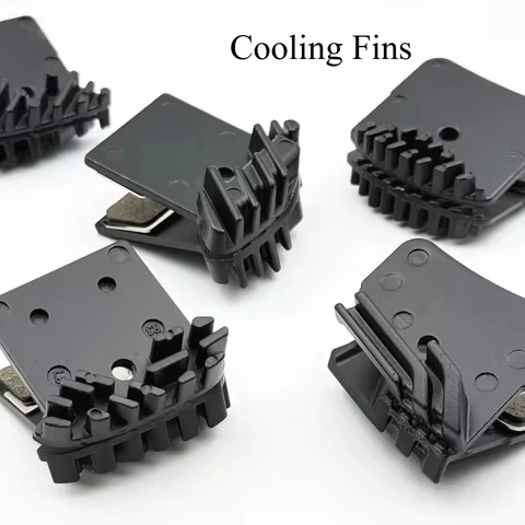 1/2Pairs Cooling Fins Ceramic Disc Brake Pads for MTB & Road Bike, For Shimano NUTT J04C J05A L03A L