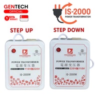 SG GENTECH 2000W Voltage Converter Transformer | Step Up (110V to 220V) & Step Down (220V to 110V) |