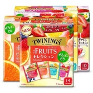 twinings川字THE FRUITS花果茶日本口日版無咖啡因桃莓果洋甘菊｜什錦風味14袋入（平行進口）