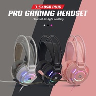 หูฟังเกมมิ่ง หูฟังเล่นเกมส์ OKER รุ่น G225 GAMING HEADSET  มีไฟ RGB Jack 3.5+USB