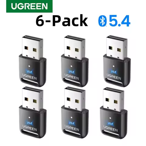 UGREEN USB Bluetooth 5.3 5.4 Dongle Adapter for PC Speaker Wireless Mouse Keyboard Music Audio Recei
