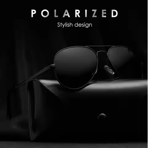 2025 Aviation Metail Frame Polarized Sunglasses Men Brand Designer Sun Glasses Women Pilot Male Eyew