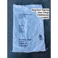 1pc Beg Guni Tepung Terpakai Used Bag(Saiz 25kg: 73cmx48cm) 1pc