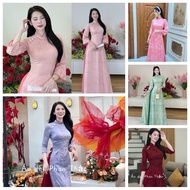 Phong Son Brocade Silk Ao Dai Collection – Multi-Color, Multi-Style Ao Dai Vietnam Ao Dai Muslimah