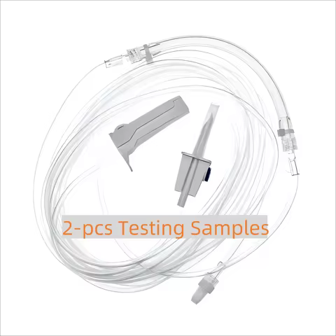 2-pcs Testing Samples Compatible NOUVAG Disposable Single Spike Infiltration Tubing for Dispenser DP