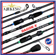 (60ft-67ft) Spinning/Casting Ajiking Dagon X Fishing Rod 4kg-5kg Max Load FUJI Top Guide Joran Panci