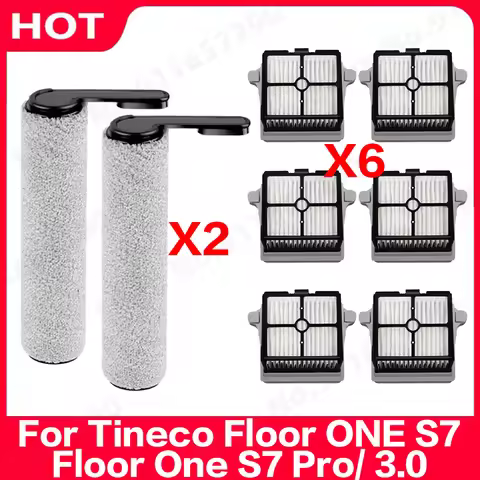 Roller Brush HEPA Filter Spare Parts Kit For Tineco Floor ONE S7/Floor One S7 Pro/ 3.0 Cordless Vacu