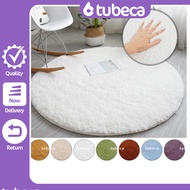 Round fur carpet 80cm 1m 1m2 1m6 Beautiful decoration for bedroom and living room floors | TUBECA