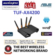 ASUS TUF-AX4200 TUF Gaming AX4200 Dual Band WiFi 6 Router, 2.5Gbps port, Mobile Game Mode, AiMesh ( Replace RT-AX58U ) - 3 Year Asus Local Warranty
