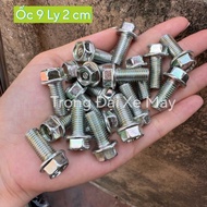 Combo of 20 Screws 9mm 2cm Footrests to Fix Motorcycle's Properties