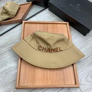 Chanel444 Black Classic CC Logo Straw Hat Sunscreen Sun Hat