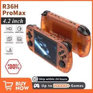 New 4.2 Inch R36H Pro Max Retro Game Console Handheld 1024*768 Big Screen Portable Pocket Video Play
