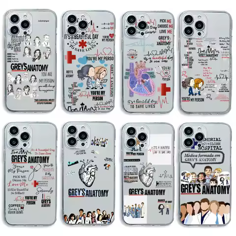 G-Greys Anatomy Phone Case for Huawei Honor X9a X9b X8b X7b 90 20 nova 9 7 7i P40 P30 SE Lite 4G 5G 