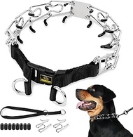 Mayerzon Prong Collar for Large Medium Small Dogs Pitbull Doberman Rottweiler, No Pull Dog Collar wi
