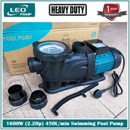LEO 1600W (2.2Hp) 450L/min 2x2inch Swimming Pool Pump XKP1604E - Heavy Duty - 1 Year Local Warranty 