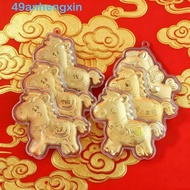ANHENGXIN Gold Pony Keychain Accessories, Mascot Dolls Cute Golden Horse Accessories, Year of Horse 