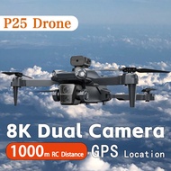 New P25 drone GPS return to home brushless motor 8K HD dual camera remote control quadcopter drone remote control toy