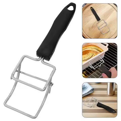 Professional Heat-Resistant Oven Tray Clip Stainless Steel for Toaster Oven Air Fryer Hot Plate Hand