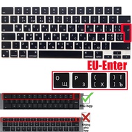 Ukraine Bố Trí Bàn Phím Silicon Cho MacBook Air/Pro M1 M2 M3 M4 Mô Hình A3113 A3240 A2918 A2992 A311