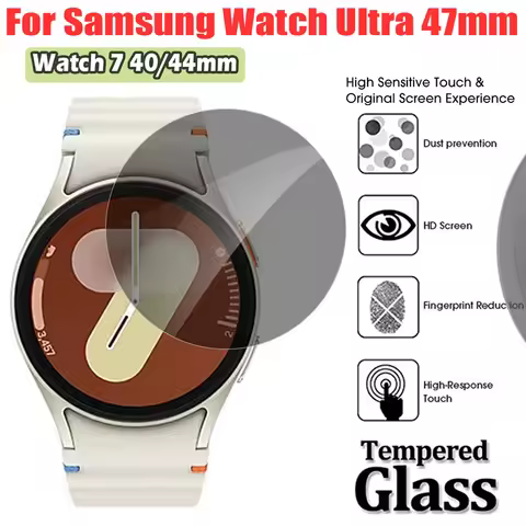 Anti Peeping Screen For Samsung Watch Ultra 47mm Screen Protector Tempered Glass For Samsung Watch 7