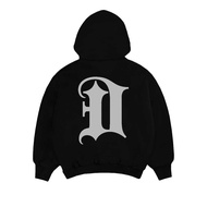 HITAM Dominate Labs Pullover Hoodie Origin Black