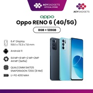 OPPO RENO 6 (4G/5G) 8/128GB GARANSI RESMI OPPO