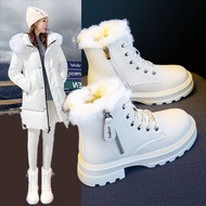 Imitation Rabbit Fur Short Boots Women's Shoes Thickened Warm Winter Girls Imitation Rabbit Fur Fash