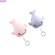 RUJIER Cartoon Whale Keychain, Animal Whale Soft Stuffed Animal Whale Doll, Cartoon Keychain Fluffy 