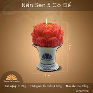 Nến Đôi Hoa Sen 5 VIVIAN Vivian Vus Kích Thước 5cm Có Đế Sứ