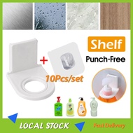 Wall Mounted Sticky Hooks Shampoo Bottle Holder Shower Gel Soap Bottle Wall Hanger Punch-free Bathroom Shelf