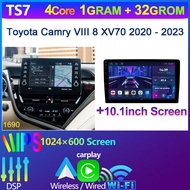 OLPED For Toyota Camry VIII 8 XV70 2020 2021 2022 2023 QLED 2K Android 8+256G CarPlay Car Radio 4G S