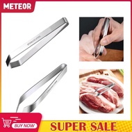 [meteorMY] Tweezer Pliers Portable Plucking Clamp Manual Feeding Tongs Stainless Steel Tweezer Remov