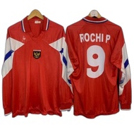 Rochi P #9 Timnas Indonesia Home Fantasy Garuda Red Merah Long Sleeve LS Longsleeve Original Authent