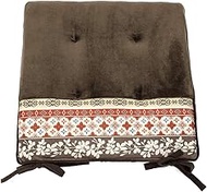 Arie Cushion, Stylish, Smooth to the Touch, Rapli, Brown, 16.9 x 16.9 inches (43 x 43 cm)