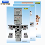 Boyin BOEING AIRBUS AIRBUS Civil Aircraft Cockpit Cockpit Training Wall Chart Airplane Poster