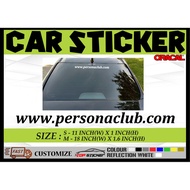 PERSONA CLUB CAR STICKER AKSESORI KERETA STICKERS PROTON