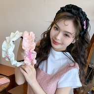 Warehouse No. 9 Cute Makeup Headband Lamb Fleece Face Wash Pleated Summer Takeaway High Skull Face-L